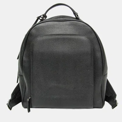 Pre-owned Prada Toro Leather Backpack Black