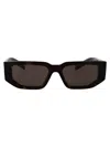 Prada Tortoise Acetate Sunglasses In Black