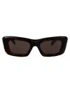 Prada Tortoise Acetate Sunglasses In Black