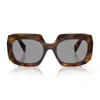 Prada 0pr B23s Oversized Square Tortoiseshell Sunglasses In Brown