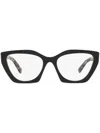 Prada Tortoiseshell-arms Glasses In Black