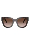 Prada Tortoiseshell Butterfly-frame Sunglasses In Brown
