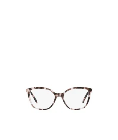 Prada Tortoiseshell Cat-eye Glasses In Pink Tortoise