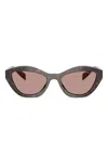 Prada Sonnenbrille Mit Cat-eye-gestell In Brown