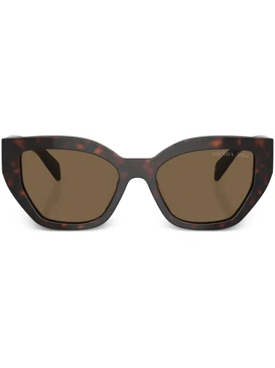 Prada Cat-eye-sonnenbrille In Schildpattoptik In Briar Tortoise