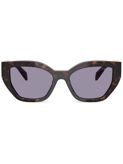 PRADA TORTOISESHELL-EFFECT CAT-EYE SUNGLASSES