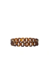 Prada Tortoiseshell-effect Chain-design Belt In Brown