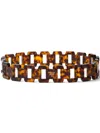 Prada Tortoiseshell-effect Chain-design Belt In Brown
