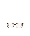 Prada Tortoiseshell-effect Square-frame Glasses In White