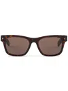 Prada Tortoiseshell-effect Square-frame Sunglasses In Brown