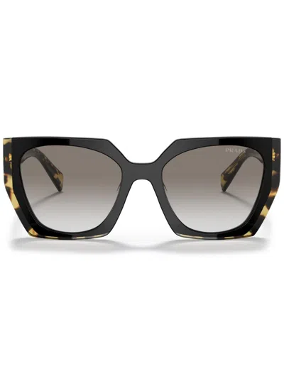 PRADA TORTOISESHELL-EFFECT SQUARE SUNGLASSES