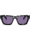 Prada Pr A06s 15o50b 50mm Unisex Square Sunglasses In Purple