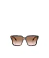 Prada Tortoiseshell-effect Square Sunglasses In Brown