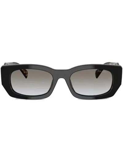 Prada Tortoiseshell-effect Sunglasses In Black