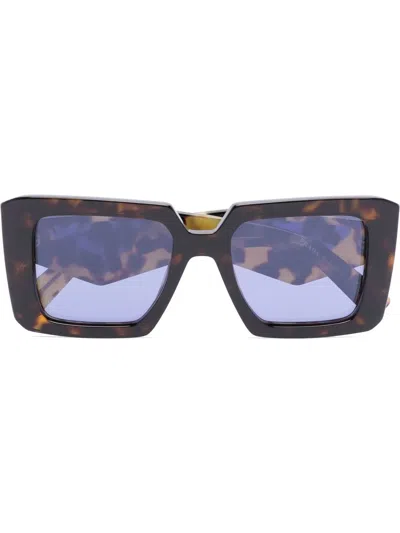 Prada Tortoiseshell-effect Sunglasses In Braun