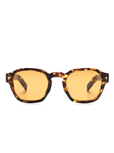 Prada Tortoiseshell-effect Sunglasses In Brown