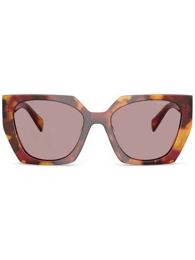 Prada Tortoiseshell-effect Sunglasses In Multi