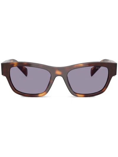 PRADA TORTOISESHELL-EFFECT SUNGLASSES
