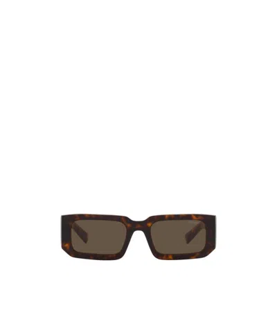 Prada Tortoiseshell-effect Sunglasses In Brown
