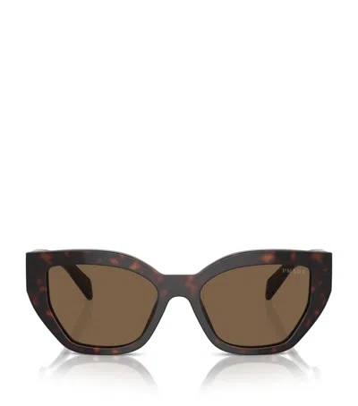 Prada Cat-eye-sonnenbrille In Schildpattoptik In Briar Tortoise