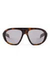 Prada Tortoiseshell Pilot-frame Sunglasses In Brown