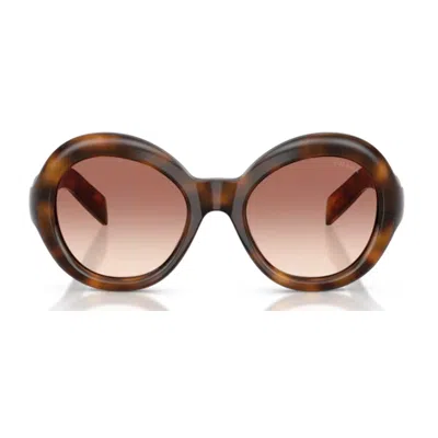 Prada Tortoiseshell Pr D08su Oversized Acetate Sunglasses In Multi