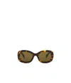 Prada Womens Pr A13s Butterfly-frame Acetate Sunglasses Yellow In Brown