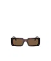 Prada Womens Brown Pr A07s Pillow-frame Tortoiseshell Acetate Sunglasses In Brown