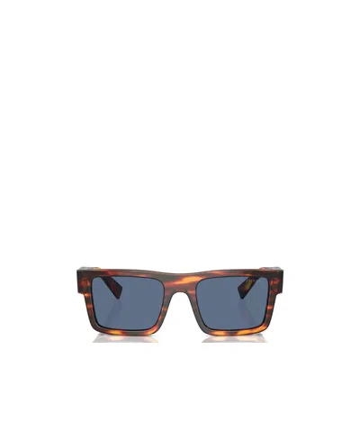 Prada Tortoiseshell Square-frame Sunglasses In Blue