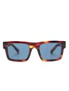 Prada Tortoiseshell Square-frame Sunglasses In Brown