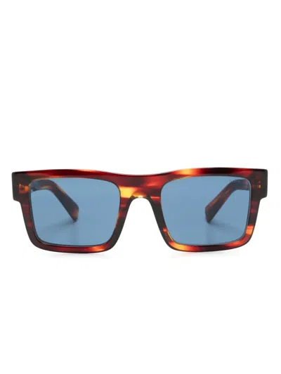 Prada Tortoiseshell Square-frame Sunglasses In Brown