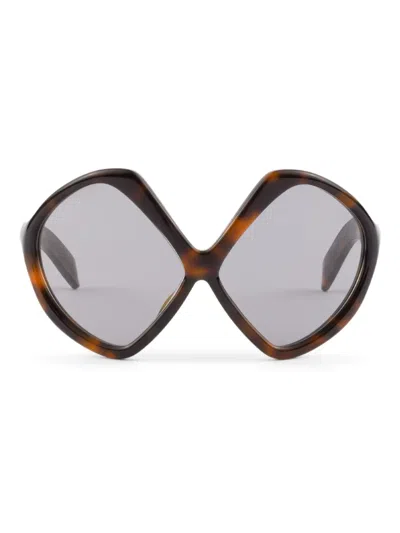 Prada Tortoiseshell Sunglasses In Gray