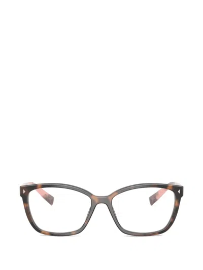 Prada Tortoiseshell-effect Glasses In Brown