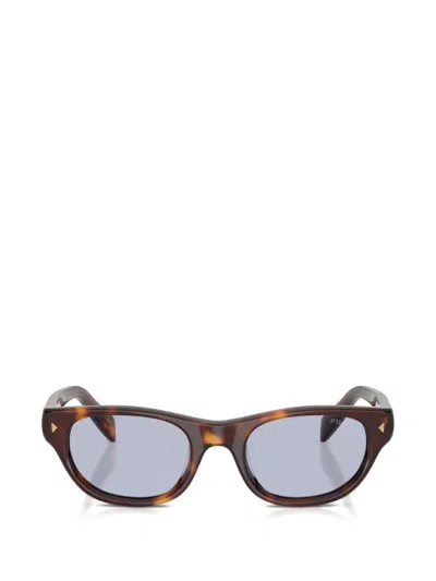 Prada Tortoiseshell-effect Sunglasses In Brown