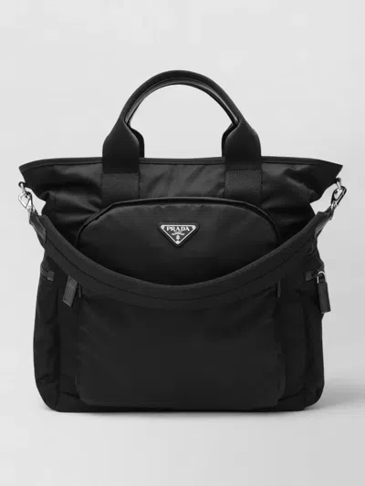 Prada Tote Bag Detachable Shoulder Strap Top Handles