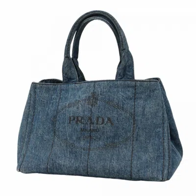 Pre-owned Prada Tote Bag () In Blue