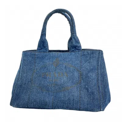 Pre-owned Prada Tote Bag () In Blue