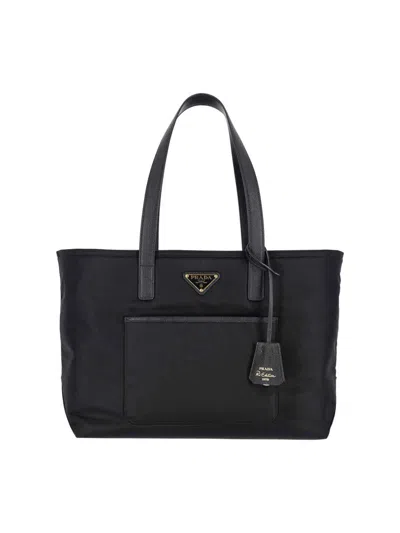 Prada Tote Bag "re-edition 1978" In Black
