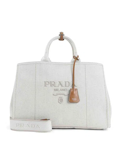 Prada Tote Bag In Sand