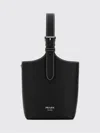 Prada 15cm X 20cm X 9cm Bovine Leather Shoulder Handbag In Black