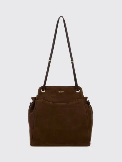 Prada Tote Bag Woman In Brown