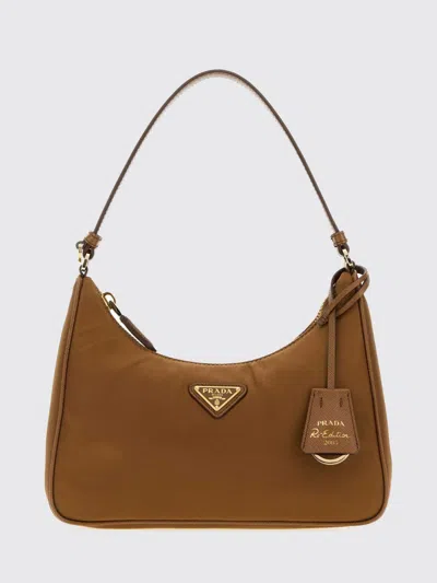 Prada Tote Bag Woman In Brown