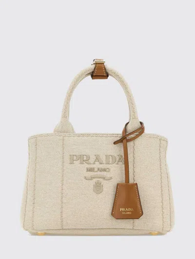 Prada Tote Bag Woman In Neutral