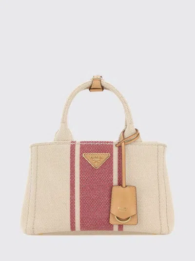 Prada Tote Bag Woman In Neutral