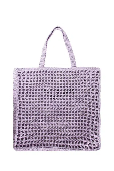 Prada Tote Bags In Purple