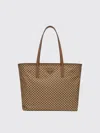 Prada Caramel-coloured Bag In Printed Re-nylon Women In Brown