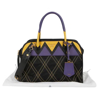 Prada Tote Shoulder Bag In Black