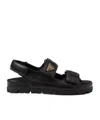 Prada Nappa Leather Sandals In Black