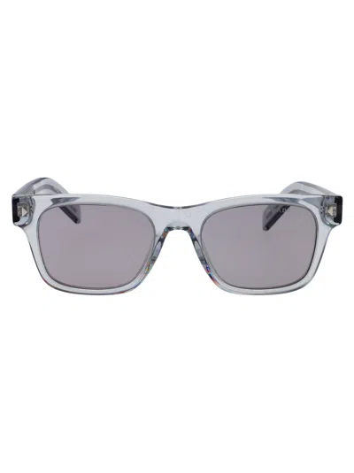 Prada Transparent Azure Acetate Sunglasses In Pattern