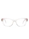 Prada Transparent Cat-eye Glasses In Pink